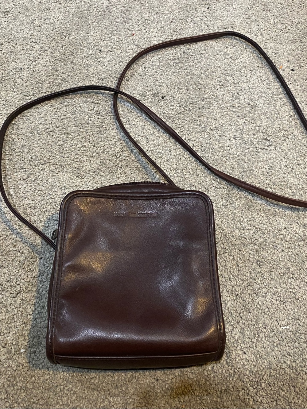 Liz Claiborne Brown Leather Crossbody Bag